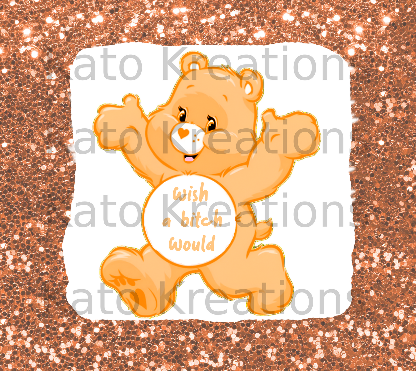 Swear Bear Tumbler Sublimation Wrap Bundle PNG