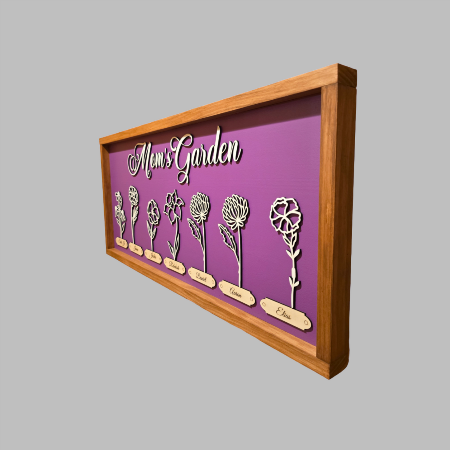 Customizable Mom's Garden Wall Art