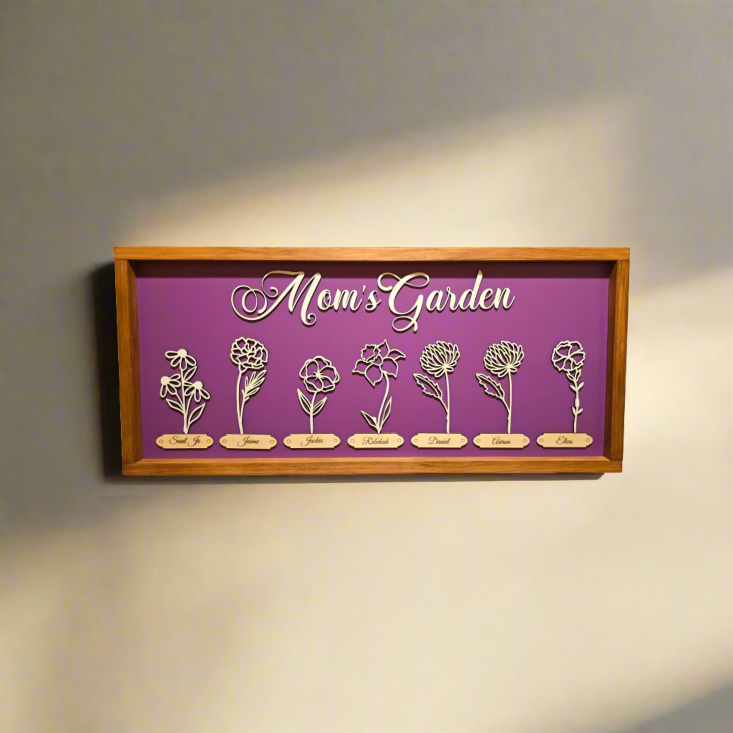 Customizable Mom's Garden Wall Art