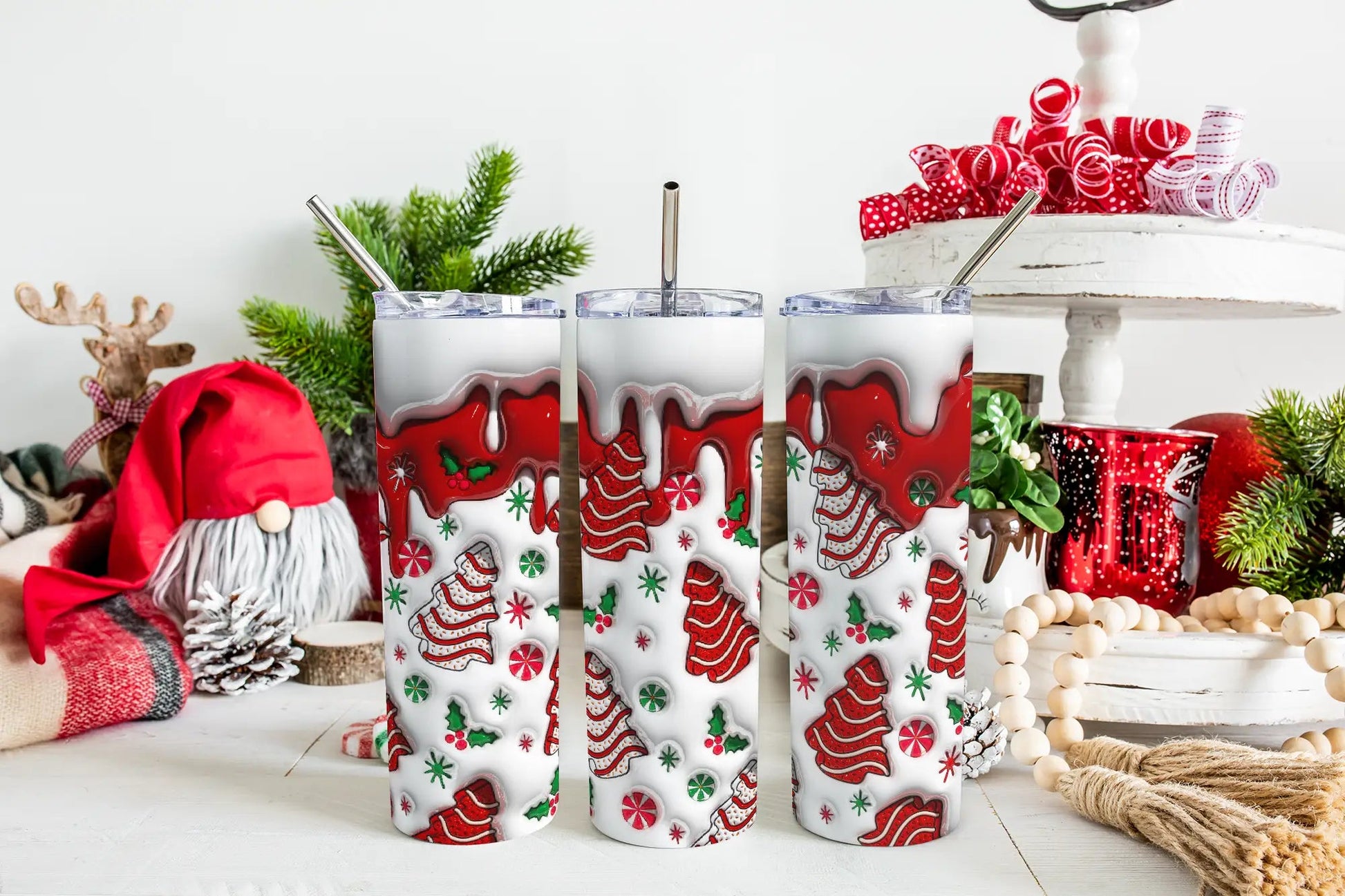 Christmas Tree Cakes Tumbler - Kato Kreations