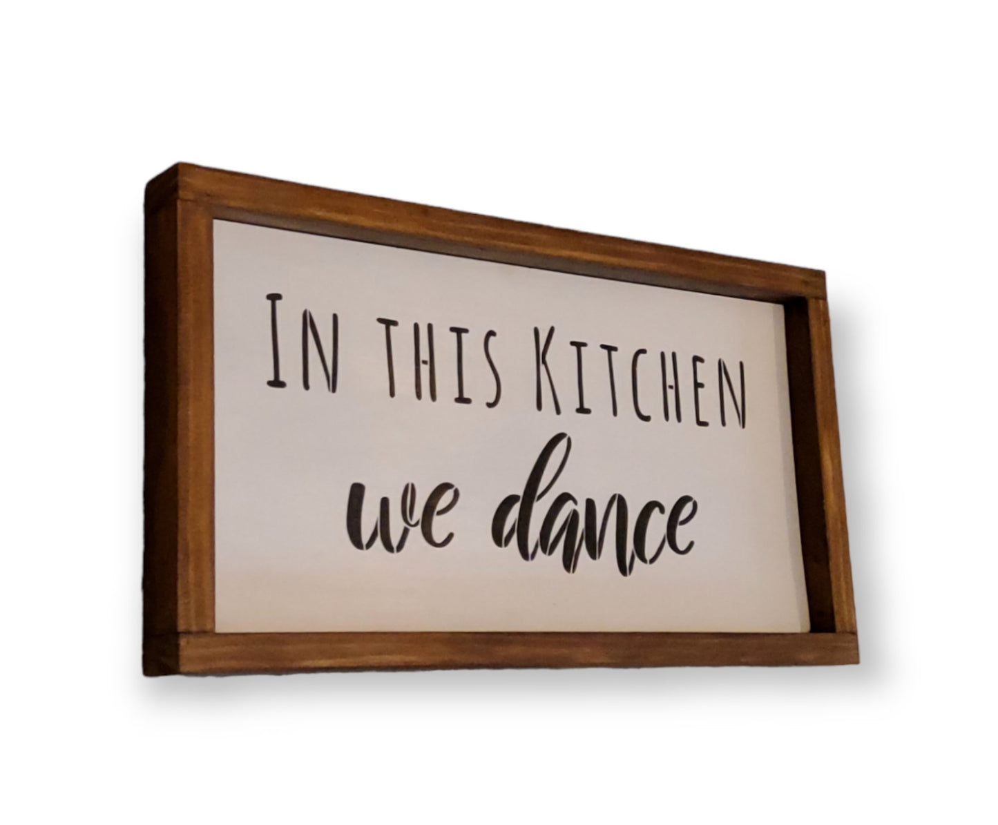 Customizable "In This Kitchen We Dance" Farmhouse Sign - Kato Kreations