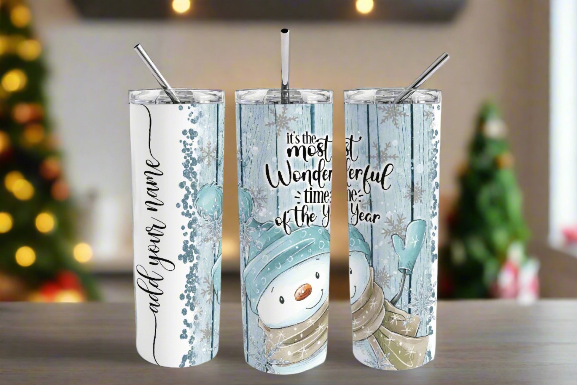 Customizable It's the Most Wonderful Time of the Year Tumbler - Kato Kreations