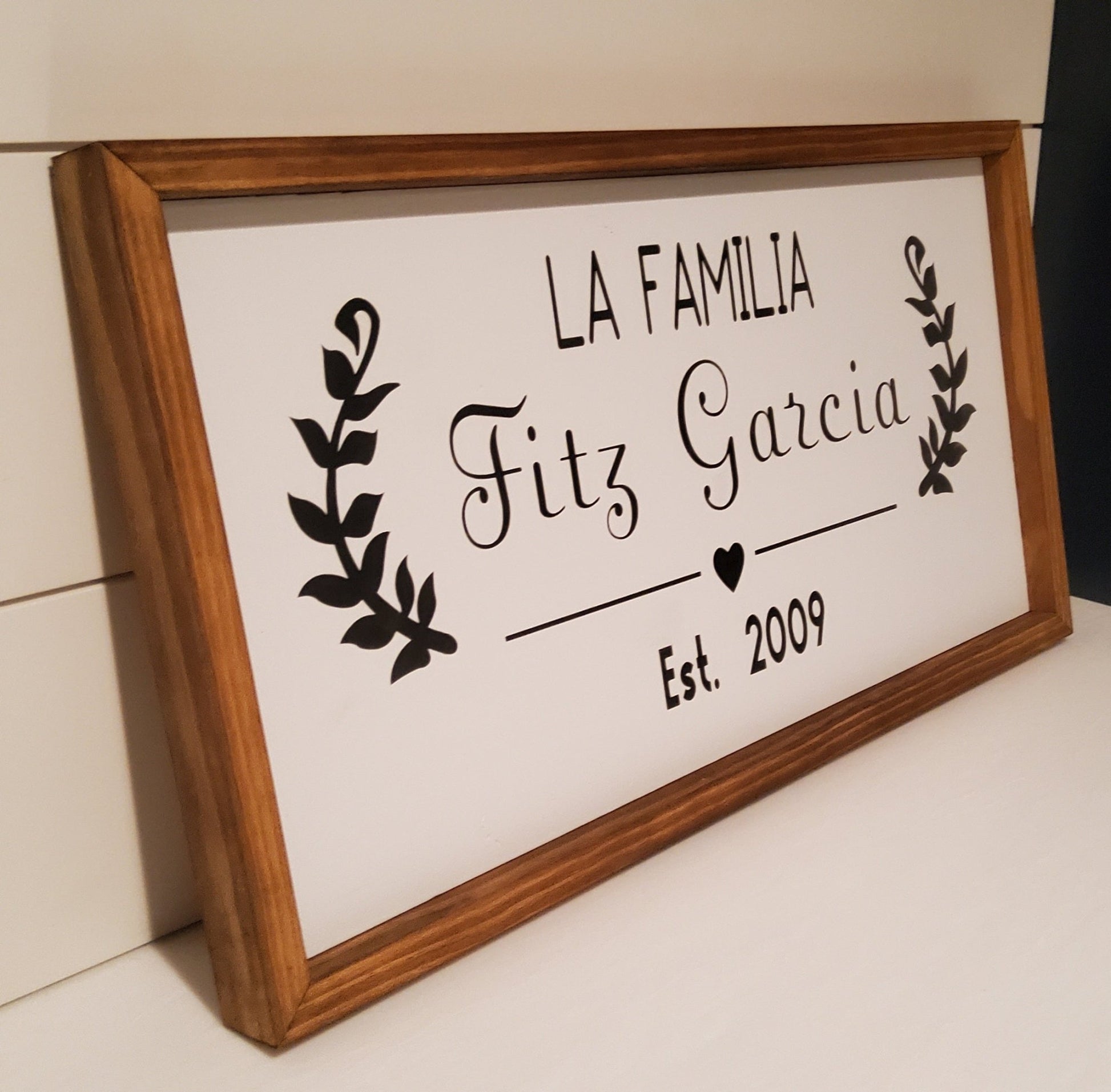 Customizable "The Family Established in" Handmade Wood Sign - Kato Kreations