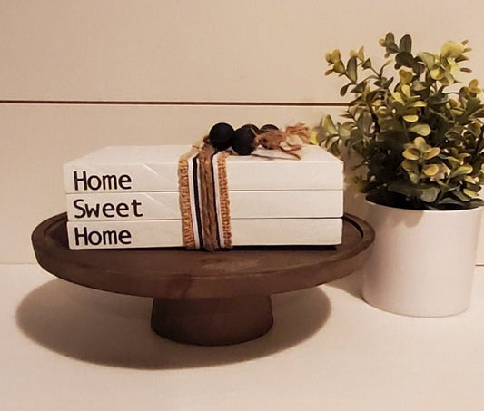 Decorative "Home Sweet Home" Wood Books - Kato Kreations