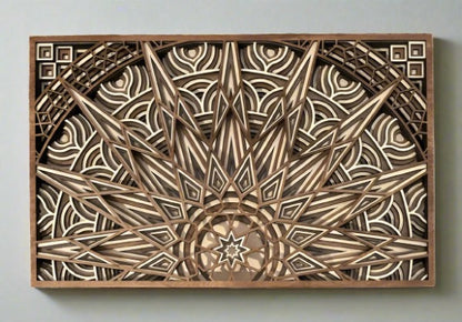 Decorative Layered Wood Mandala - Kato Kreations