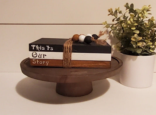 Decorative "This is Our Story" Farmhouse Style Wood Books - Kato Kreations