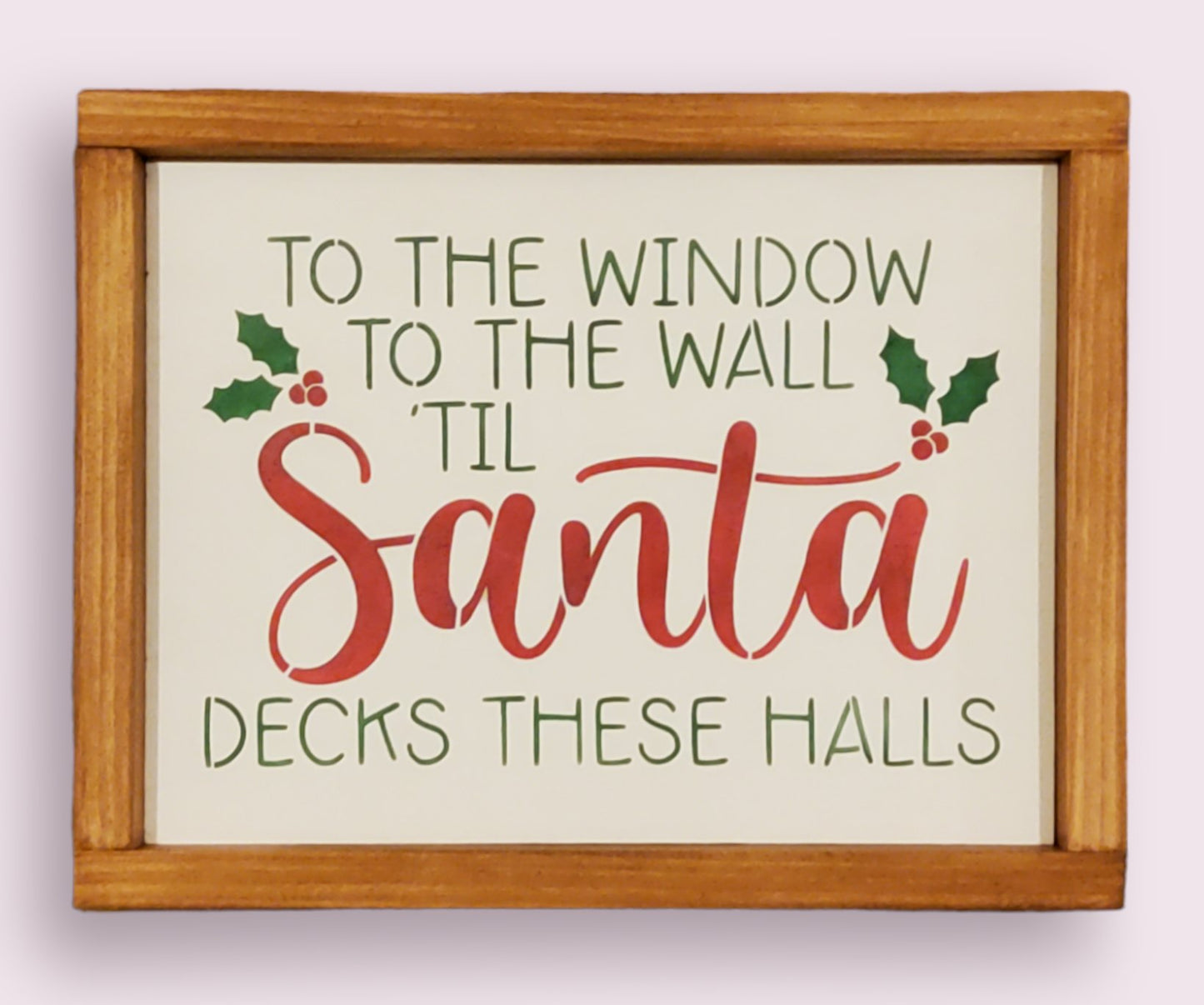 Framed Christmas Wood Sign - Kato Kreations