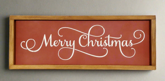 Framed Merry Christmas Sign - Kato Kreations