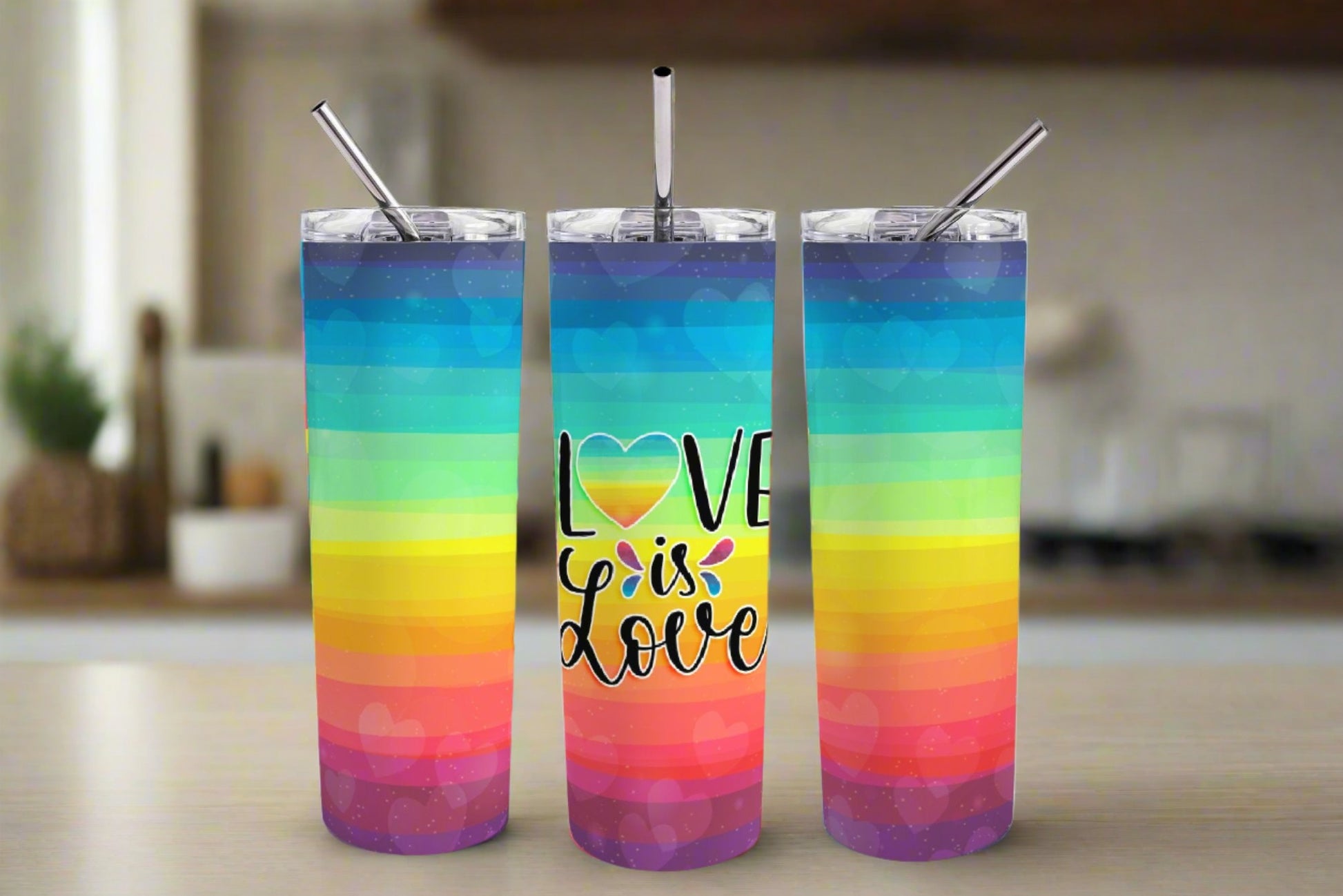 Love is Love 20 oz Sublimated Skinny Tumbler