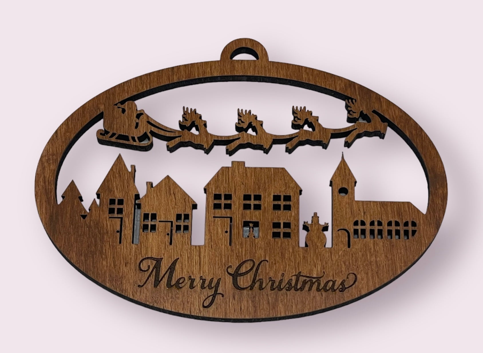 Merry Christmas tree ornament - Kato Kreations
