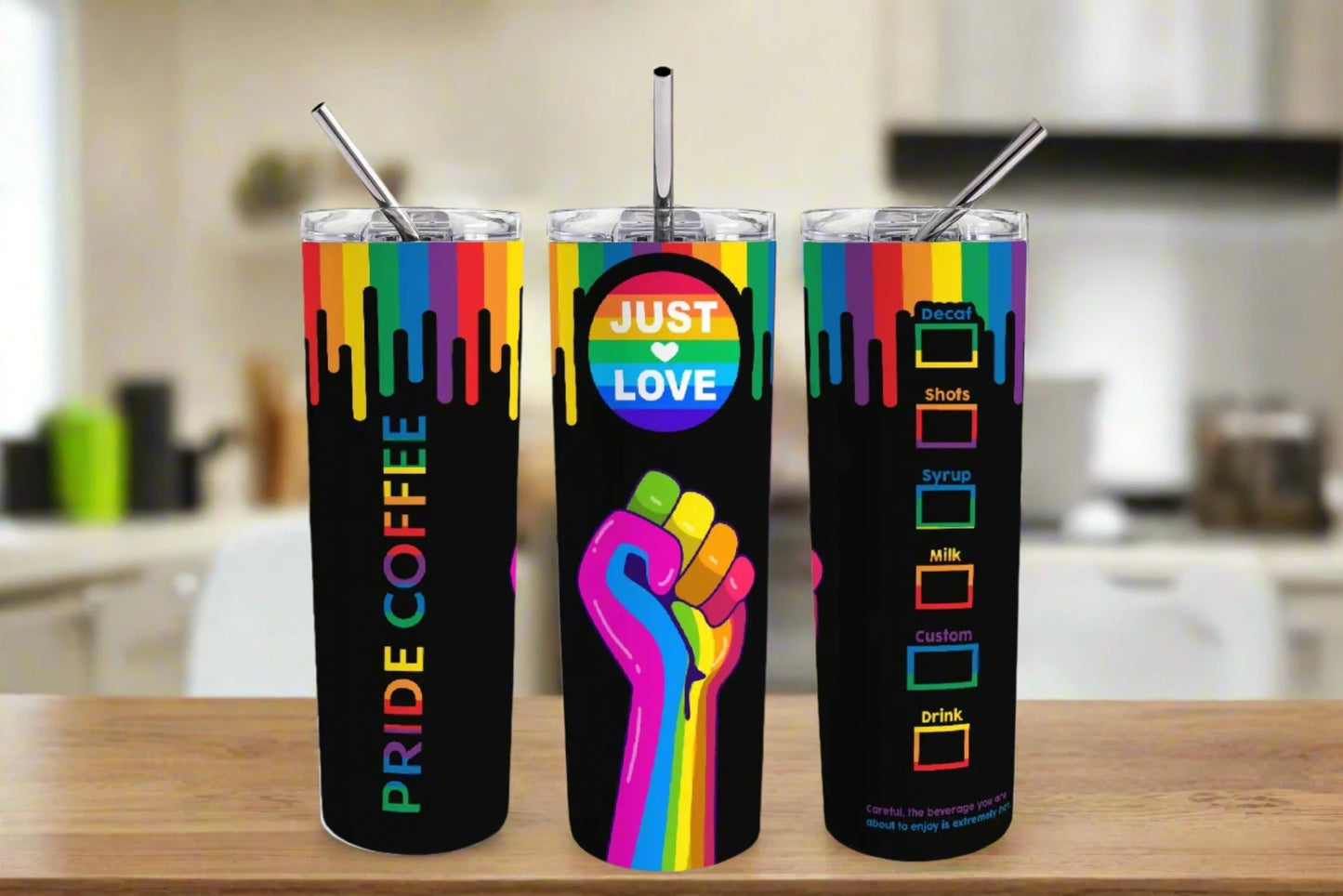  Pride Coffee 20oz Skinny Tumbler