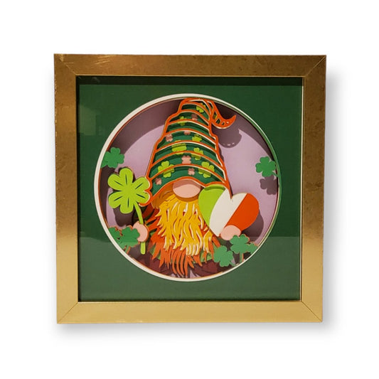 St. Patrick's Day Gnome Shadow Box