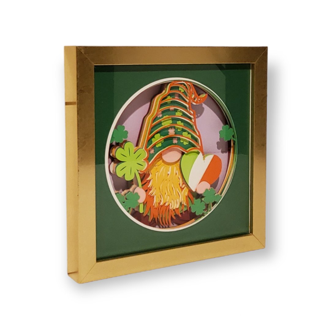 St. Patrick's Day Gnome Shadow Box