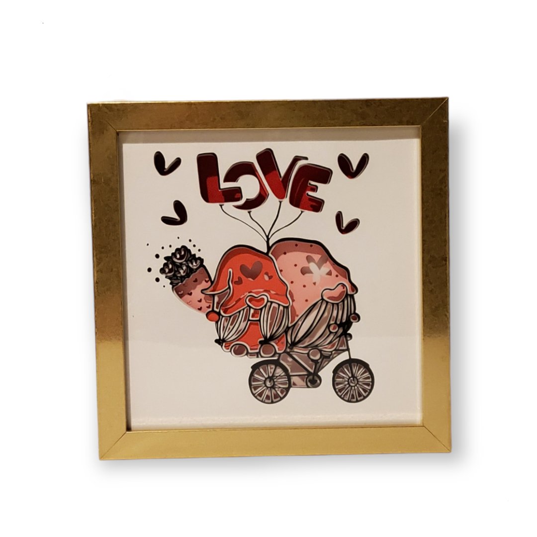 Valentine's Day Love Gnome Shadow Box