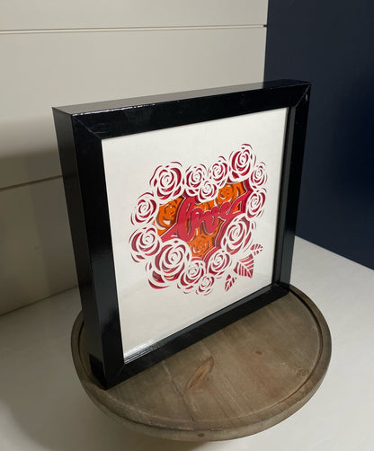 Valentine's Day Love Heart Shadow Box