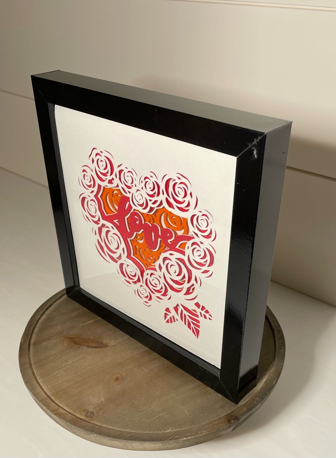 Valentine's Day Love Heart Shadow Box