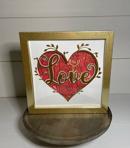 Valentine's Day Shadow Box